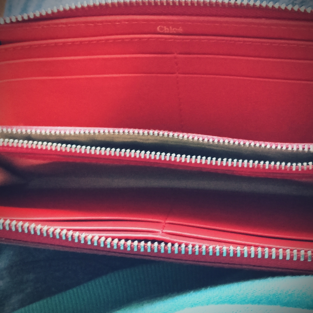 Chloe Paddington Red leather lock & key pre-loved - Picture 2 of 15